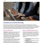 Introduction to Safety Planning